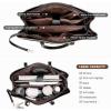 imageLOVEVOOK Laptop Tote Bag for Women 156 Inch Waterproof Leather Computer Bags Business Office Work Briefcase BlackBlackCoffeeLight Brown