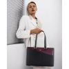 imageLOVEVOOK Laptop Tote Bag for Women 156 Inch Waterproof Leather Computer Bags Business Office Work Briefcase BlackBlackPurple