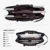imageLOVEVOOK Laptop Tote Bag for Women 156 Inch Waterproof Leather Computer Bags Business Office Work Briefcase BlackBlackPurple