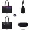 imageLOVEVOOK Laptop Tote Bag for Women 156 Inch Waterproof Leather Computer Bags Business Office Work Briefcase BlackBlackPurpleBlue