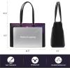 imageLOVEVOOK Laptop Tote Bag for Women 156 Inch Waterproof Leather Computer Bags Business Office Work Briefcase BlackBlackPurpleBlue