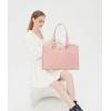 imageLOVEVOOK Laptop Tote Bag for Women 156 Inch Waterproof Leather Computer Bags Business Office Work Briefcase BlackBright Pink