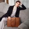 imageLOVEVOOK Laptop Tote Bag for Women 156 Inch Waterproof Leather Computer Bags Business Office Work Briefcase BlackBrown173inch