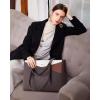 imageLOVEVOOK Laptop Tote Bag for Women 156 Inch Waterproof Leather Computer Bags Business Office Work Briefcase BlackCoffeeBrownBeige