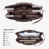 imageLOVEVOOK Laptop Tote Bag for Women 156 Inch Waterproof Leather Computer Bags Business Office Work Briefcase BlackCoffeeBrownBeige