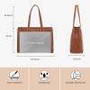 imageLOVEVOOK Laptop Tote Bag for Women 156 Inch Waterproof Leather Computer Bags Business Office Work Briefcase BlackDark Vintage Brown