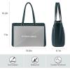 imageLOVEVOOK Laptop Tote Bag for Women 156 Inch Waterproof Leather Computer Bags Business Office Work Briefcase BlackGreen