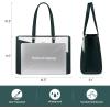 imageLOVEVOOK Laptop Tote Bag for Women 156 Inch Waterproof Leather Computer Bags Business Office Work Briefcase BlackGreenWhite