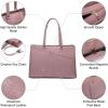 imageLOVEVOOK Laptop Tote Bag for Women 156 Inch Waterproof Leather Computer Bags Business Office Work Briefcase BlackLight Purple