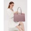 imageLOVEVOOK Laptop Tote Bag for Women 156 Inch Waterproof Leather Computer Bags Business Office Work Briefcase BlackLight Purple