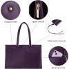 imageLOVEVOOK Laptop Tote Bag for Women 156 Inch Waterproof Leather Computer Bags Business Office Work Briefcase BlackMulberries Purple