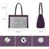 imageLOVEVOOK Laptop Tote Bag for Women 156 Inch Waterproof Leather Computer Bags Business Office Work Briefcase BlackMulberries Purple
