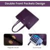 imageLOVEVOOK Laptop Tote Bag for Women 156 Inch Waterproof Leather Computer Bags Business Office Work Briefcase BlackMulberries Purple
