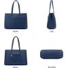 imageLOVEVOOK Laptop Tote Bag for Women 156 Inch Waterproof Leather Computer Bags Business Office Work Briefcase BlackNavy Blue