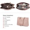 imageLOVEVOOK Laptop Tote Bag for Women 156 Inch Waterproof Leather Computer Bags Business Office Work Briefcase BlackPink