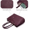 imageLOVEVOOK Laptop Tote Bag for Women 156 Inch Waterproof Leather Computer Bags Business Office Work Briefcase BlackPurple