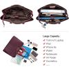 imageLOVEVOOK Laptop Tote Bag for Women 156 Inch Waterproof Leather Computer Bags Business Office Work Briefcase BlackPurple