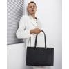 imageLOVEVOOK Laptop Tote Bag for Women 156 Inch Waterproof Leather Computer Bags Business Office Work Briefcase BlackVintage Black