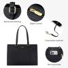 imageLOVEVOOK Laptop Tote Bag for Women 156 Inch Waterproof Leather Computer Bags Business Office Work Briefcase BlackVintage Black