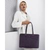 imageLOVEVOOK Laptop Tote Bag for Women 156 Inch Waterproof Leather Computer Bags Business Office Work Briefcase BlackVintage Purple