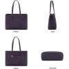 imageLOVEVOOK Laptop Tote Bag for Women 156 Inch Waterproof Leather Computer Bags Business Office Work Briefcase BlackVintage Purple