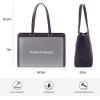 imageLOVEVOOK Laptop Tote Bag for Women 156 Inch Waterproof Leather Computer Bags Business Office Work Briefcase BlackVintage Purple