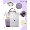 imageLOVEVOOK Mini Backpack for Women Small Backpacks Purse College Bookbag for School Fashion Bag for Travel Work Gift Lightweight Daypack BeigeBlackBrownBeigetaro Purple
