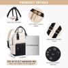 imageLOVEVOOK Mini Backpack for Women Stylish Waterproof Backpack Purse with USB Port Cute Bookbag for College School TravelBlack  Beige