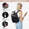 imageLOVEVOOK Mini Backpack for Women Stylish Waterproof Backpack Purse with USB Port Cute Bookbag for College School TravelBlack