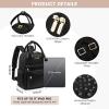 imageLOVEVOOK Mini Backpack for Women Stylish Waterproof Backpack Purse with USB Port Cute Bookbag for College School TravelBlack