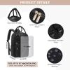 imageLOVEVOOK Mini Backpack for Women Stylish Waterproof Backpack Purse with USB Port Cute Bookbag for College School TravelBlack