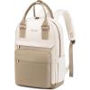 imageLOVEVOOK Mini Backpack for Women Stylish Waterproof Backpack Purse with USB Port Cute Bookbag for College School TravelKhaki  Beige