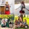 imageLOVEVOOK Mini Backpack for Women Stylish Waterproof Backpack Purse with USB Port Cute Bookbag for College School TravelKhaki  Black