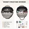 imageLOVEVOOK Mini Backpack for Women Stylish Waterproof Backpack Purse with USB Port Cute Bookbag for College School TravelKhaki  Black