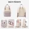 imageLOVEVOOK Mini Backpack for Women Stylish Waterproof Backpack Purse with USB Port Cute Bookbag for College School TravelNude  Beige