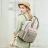 imageLOVEVOOK Mini Backpack for Women Stylish Waterproof Backpack Purse with USB Port Cute Bookbag for College School TravelOlive Green  Beige