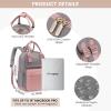imageLOVEVOOK Mini Backpack for Women Stylish Waterproof Backpack Purse with USB Port Cute Bookbag for College School TravelPink  Grey