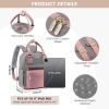 imageLOVEVOOK Mini Backpack for Women Stylish Waterproof Backpack Purse with USB Port Cute Bookbag for College School TravelPink  Grey