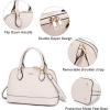 imageLOVEVOOK Purse for Women Small Crossbody Bags Classic Double Zip Top Handle Dome Satchel BagBeige