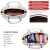 imageLOVEVOOK Purse for Women Small Crossbody Bags Classic Double Zip Top Handle Dome Satchel BagBeige