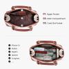 imageLOVEVOOK Purse for Women Small Crossbody Bags Classic Double Zip Top Handle Dome Satchel BagBeigebrown