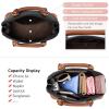 imageLOVEVOOK Purse for Women Small Crossbody Bags Classic Double Zip Top Handle Dome Satchel BagBlackBrown