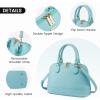 imageLOVEVOOK Purse for Women Small Crossbody Bags Classic Double Zip Top Handle Dome Satchel BagBluegreen