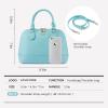 imageLOVEVOOK Purse for Women Small Crossbody Bags Classic Double Zip Top Handle Dome Satchel BagBluegreen