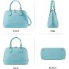 imageLOVEVOOK Purse for Women Small Crossbody Bags Classic Double Zip Top Handle Dome Satchel BagBluegreen