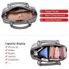 imageLOVEVOOK Purse for Women Small Crossbody Bags Classic Double Zip Top Handle Dome Satchel BagGrey