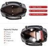 imageLOVEVOOK Purse for Women Small Crossbody Bags Classic Double Zip Top Handle Dome Satchel BagLargeblack