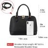 imageLOVEVOOK Purse for Women Small Crossbody Bags Classic Double Zip Top Handle Dome Satchel BagLargeblack