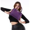 imageLOVEVOOK Purse for Women Small Crossbody Bags Classic Double Zip Top Handle Dome Satchel BagLargepurple