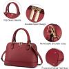 imageLOVEVOOK Purse for Women Small Crossbody Bags Classic Double Zip Top Handle Dome Satchel BagLargered
